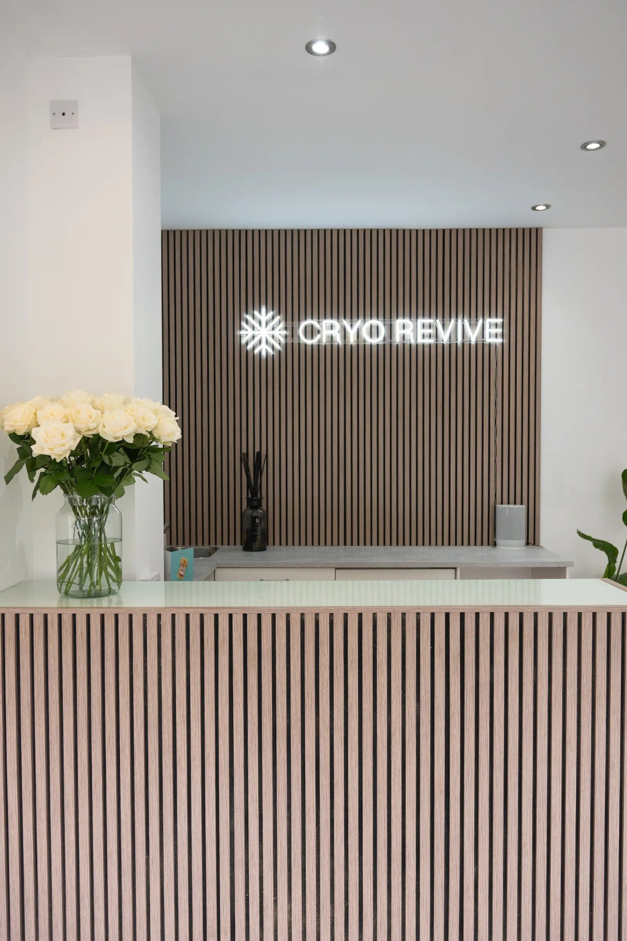 The reception area inside a Cryo Revive studio